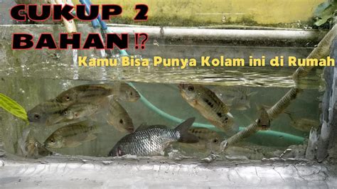 Membuat Kolam Ikan Minimalist Di Teras Rumah Hanya Dengan Bahan