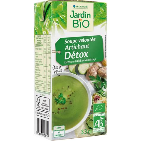 Jardin Bio Etic Soupe L Artichaut Detox Fabriqu En France Sans