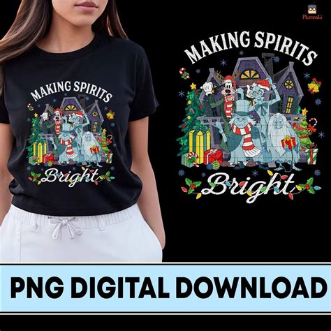 Making Spirits Bright Haunted Mansion Png Disneyland Christmas Png