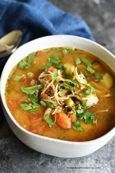 Easy Instant Pot Chicken Vegetable Soup {gf Df} Fearless Dining