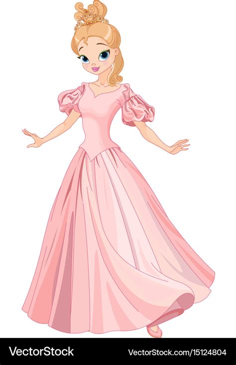 Beautiful Fairytale Princess Royalty Free Vector Image