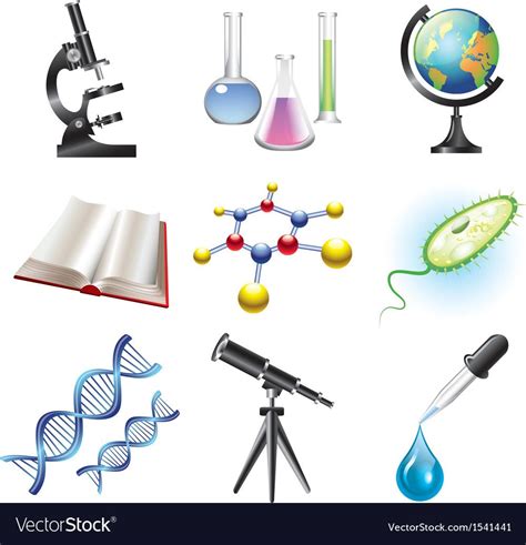 Science Set Royalty Free Vector Image VectorStock Vector Free