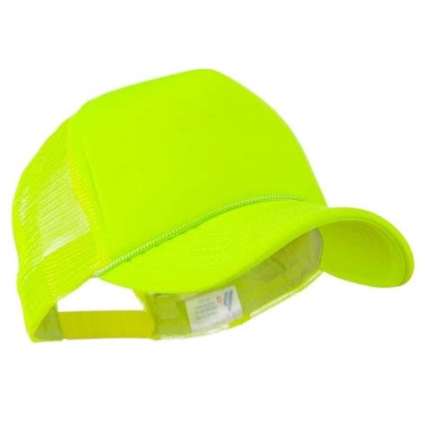 Neon Yellow Foam Front Summer Trucker Cap