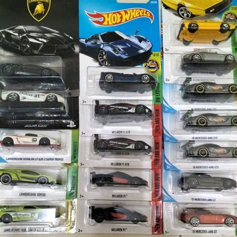 HOT WHEELS SUPERCAR MERCEDES AMG BMW M4 PAGANI HAYRA LAMBORGHINI JAGUAR Shopee Malaysia
