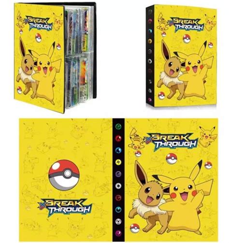 Pokémon Trading Card Holder Book Binder Eevee Pikachu | Etsy