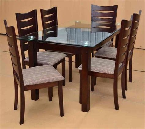 Teak Wood Six Seater Dining Table Set At Best Price In Kolkata Quality Sofa And Furniture