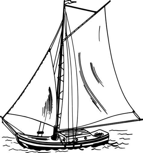 Drawing Sailboats Clipart Sailboat - Clip Art Library