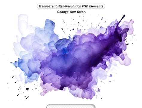 Premium Psd Colorful Watercolor Paint Splashes Background