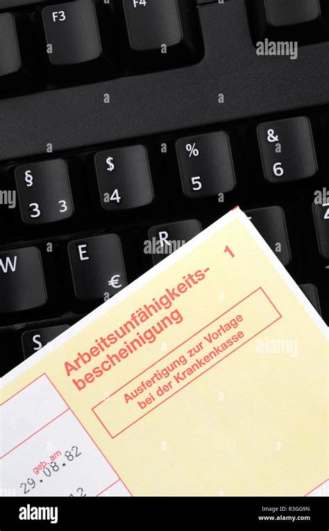 ArbeitsunfÃhigkeitsbescheinigung certificado de incapacidad para el