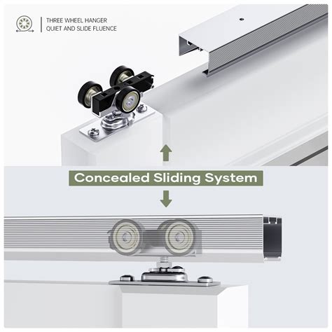 Snapklik.com : EaseLife 7FT/84in Sliding Pocket Door Hardware Kit