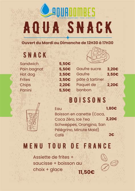 Aqua Snack Centre Aquatique Aquadombes