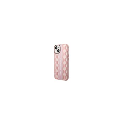 Karl Lagerfeld Iphone Skal Monogram Vertical Stripe Rosa Elgiganten