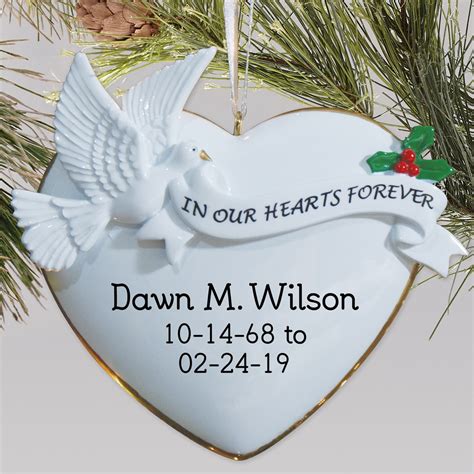 In Our Hearts Forever Memorial Ornament Tsforyounow