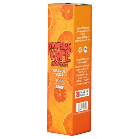 Vampire Vape Aroma Orange Soda Longfill Dampfer Shop E Zigarett