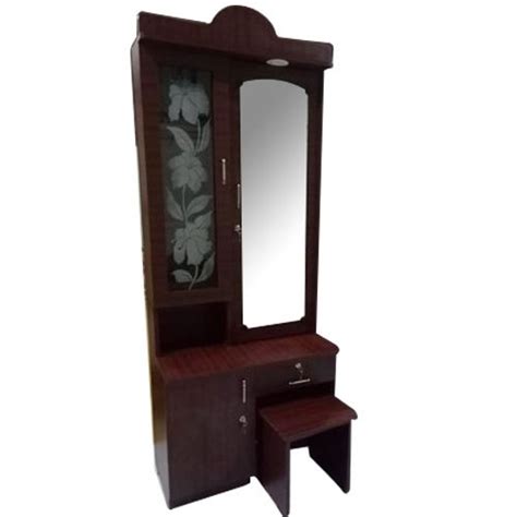 Renuka Steel Brown Wooden Modular Dressing Table For Home Size X