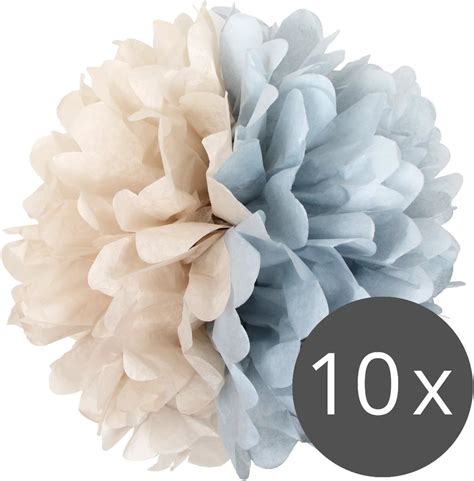 Simplydeko Pompoms Beige Grau Pom Pom Deko Zur Hochzeit Oder Party