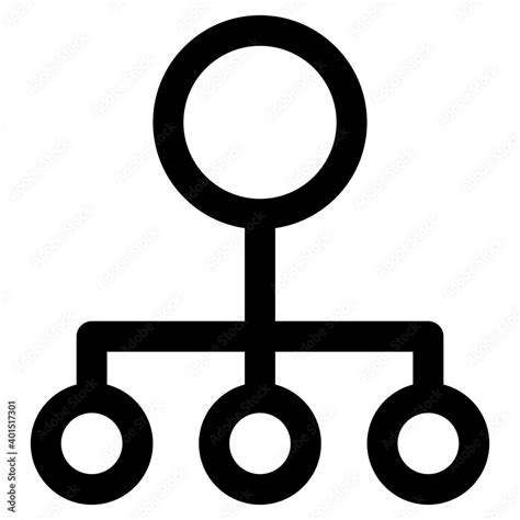 Hierarchical Network Model Stock Vector | Adobe Stock 