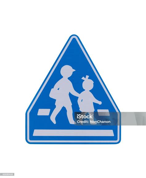 School Warning Sign Stock Photo - Download Image Now - Blue, Child ...