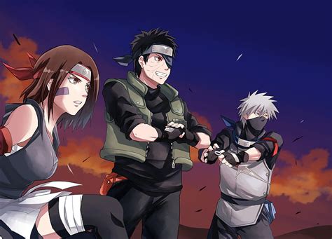 Anime Naruto Kakashi Hatake Obito Uchiha Rin Nohara 1920x1382 Para Tu