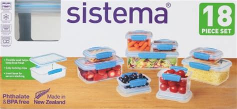 Sistema Food Storage Container Set, 18 pc - Fry’s Food Stores