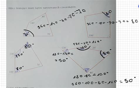 matematyka klasa 7 zadanie 2 strona 52 ćwiczenia i czy mam te katy