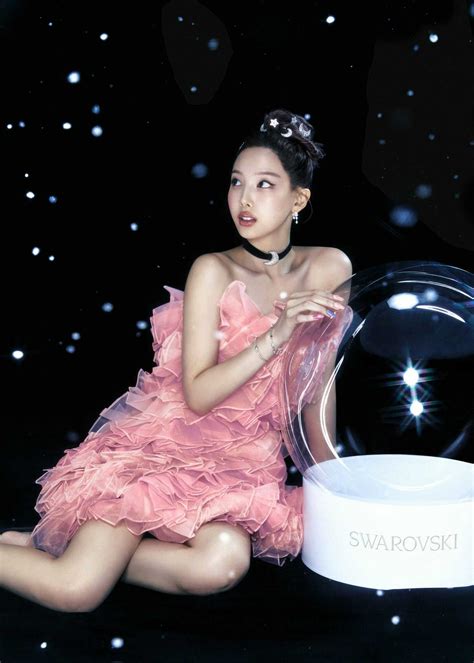 Nayeon X Swarovskis 2023 Holiday Campaign Twice Jyp Ent Wallpaper