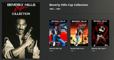 [Collection] Beverly Hills Cop - Collection Poster : r/PlexPosters