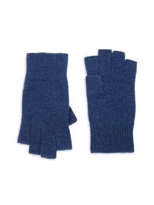 Portolano Cashmere Fingerless Gloves On Sale Saks Off Th