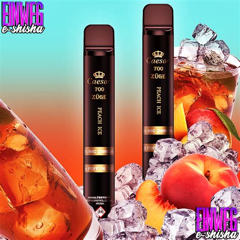 Caesar Vape Peach Ice Z Ge Nikotin Mg E Zigarette