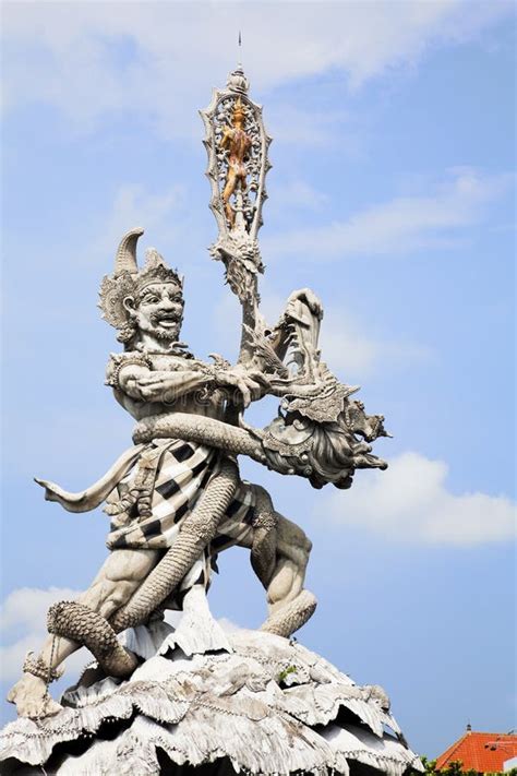 Giant Statue At Kuta Roundabout Bali Indonesia Stock Photo Image Of