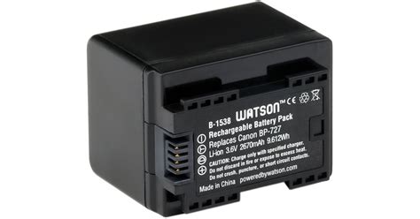 Watson BP 727 Lithium Ion Battery Pack 3 6V 2670mAh B 1538