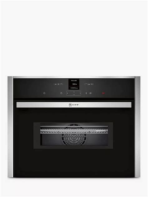 Neff C17MR02N0B Built-in Combination Microwave Oven, Stainless Steel