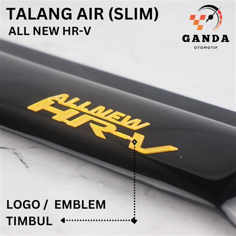 Jual Talang Air Mobil All New Hr V Model Slim Bahan Akrilik Set Pcs