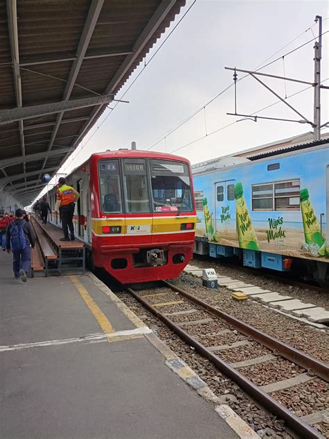Jakarta's commuter trains. They went from people riding roof to these
