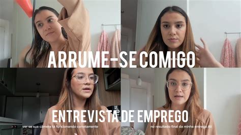 GRWM ARRUME SE COMIGO PARA UMA ENTREVISTA DE EMPREGO DICAS DE O QUE