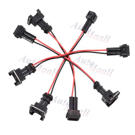 4x Obd2 To Obd1 Ev1 Fuel Injector Conversion Harness For Acura Integra Rsx S2000 Ebay