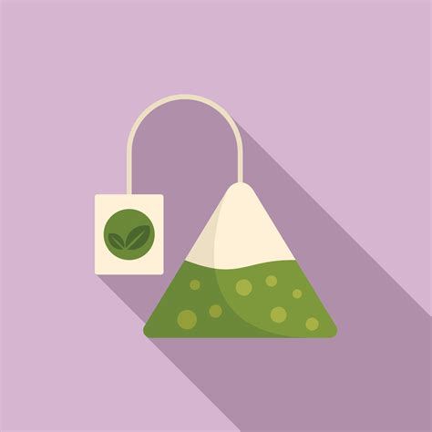 Tea Pyramide Icon Flat Style Vector Art At Vecteezy