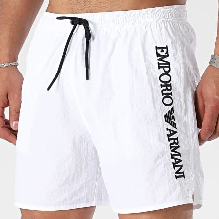 Emporio Armani Short De Bain 211740 4R422 Blanc