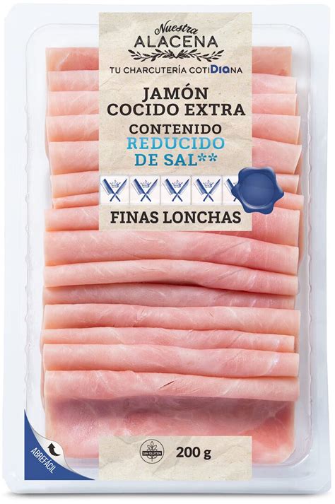 Jamón cocido extra bajo en sal Dia