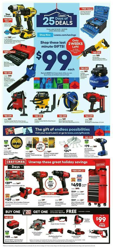 Lowe S Weekly Ads Deals