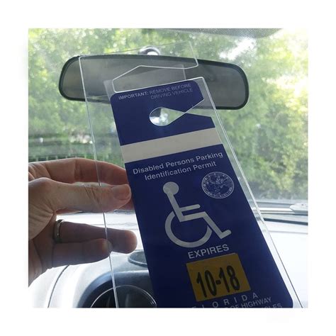 Handicap Placard Holders Free Shipping Disability Parking Etsy