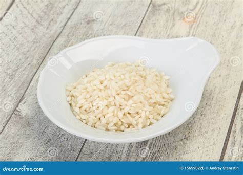 Arroz Arborio Para Risotto Italiano Foto De Archivo Imagen De Grano