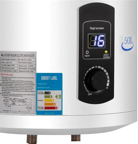 Kw L Electric Hot Water Heater Boiler Cylinder Tank Storage Water Heater For Kitchen Bath