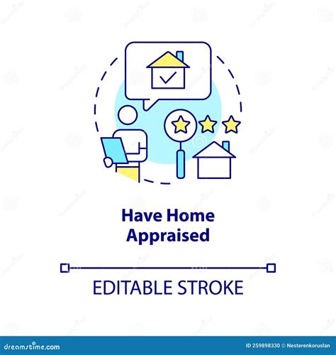 Home Appraisal Concept Icon Stock Vector - Illustration of appraisal