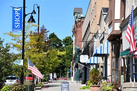 Main Street In Canandaigua New York Editorial Photography Image Of