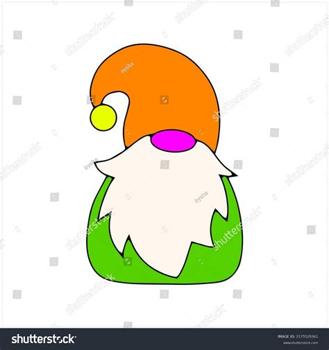 Doodle Gnome Clip Art Isolated Sketch Stock Vector (Royalty Free ...