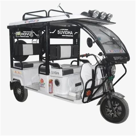 Suvidha White E Rickshaw Vehicle Capacity 4 Seater At Rs 148000 In