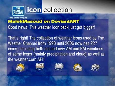 The Weather Channel 1998-2006 Icon Collection by MalekMasoud on DeviantArt