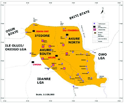 Ondo State And Its Eighteen Local Govt Areas Source Ondo State Download Scientific Diagram