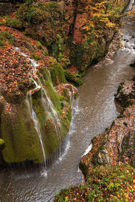 Bigar Waterfall In The Romanian Mountains Amazing View Of One Of The